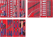 МАСТАК Набор инструментов "СТАНДАРТ" для тележки, 10 ложементов, 186 предметов